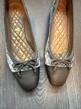 Sam Edelman Quilted Velvet Ballet Flats Sz 8